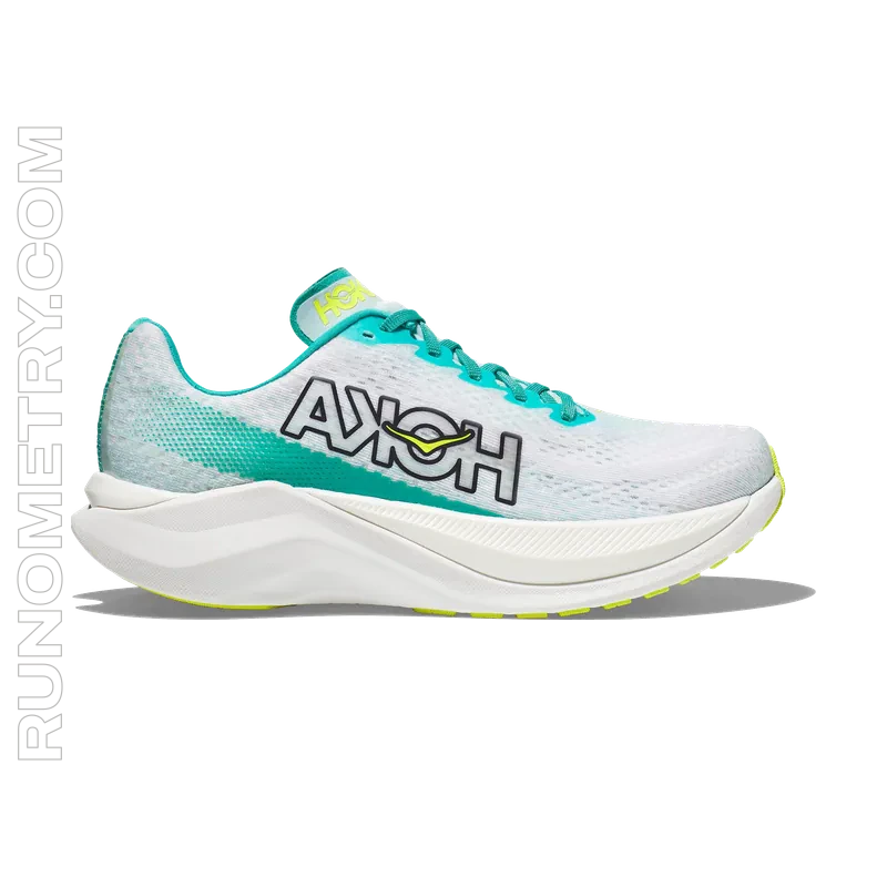 HOKA Mach X, pohled z boku, Bílá