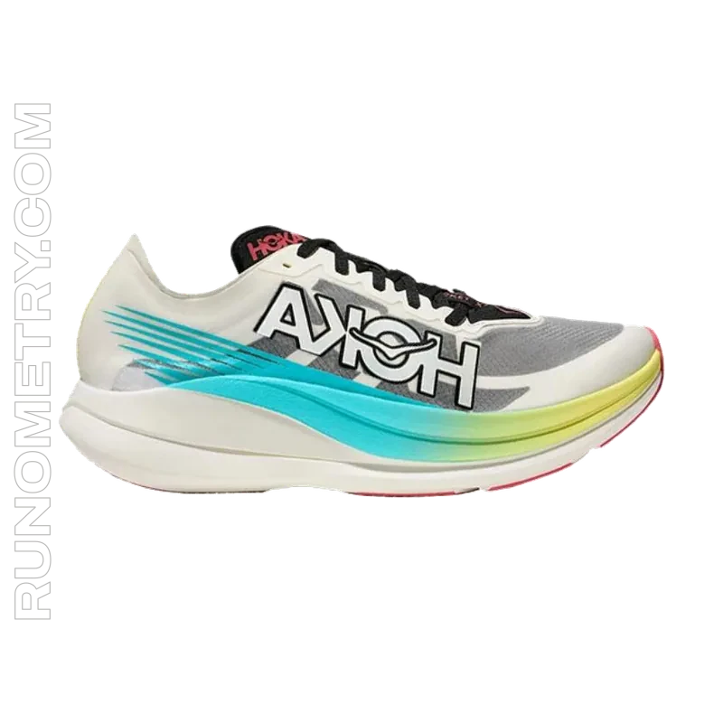 HOKA Rocket X 2, pohled z boku, Modrá