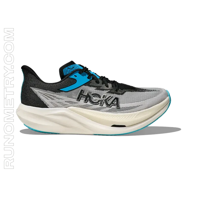 HOKA Rocket X 3, widok z boku, Biały