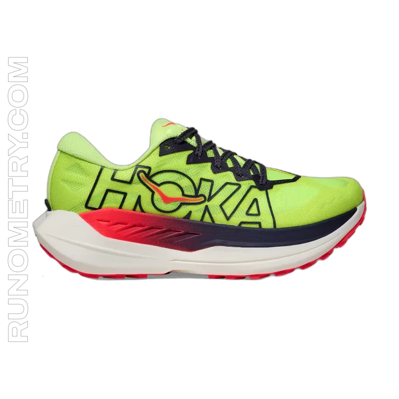 HOKA Rocket X Trail, pohled z boku, Zelená