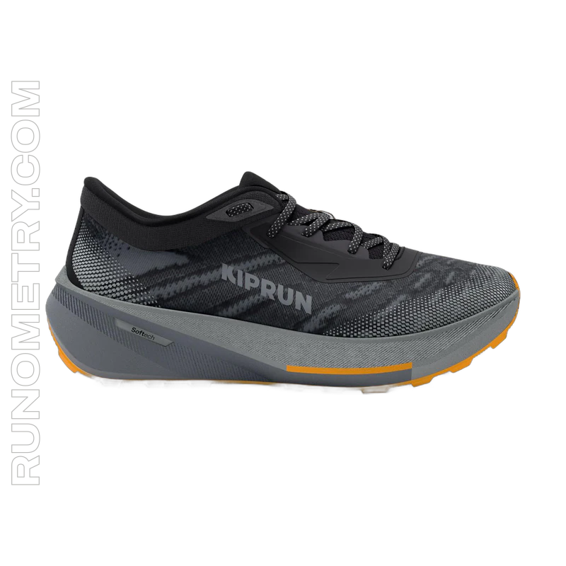 Kiprun Kipcore Gravel, side view, noir et gris