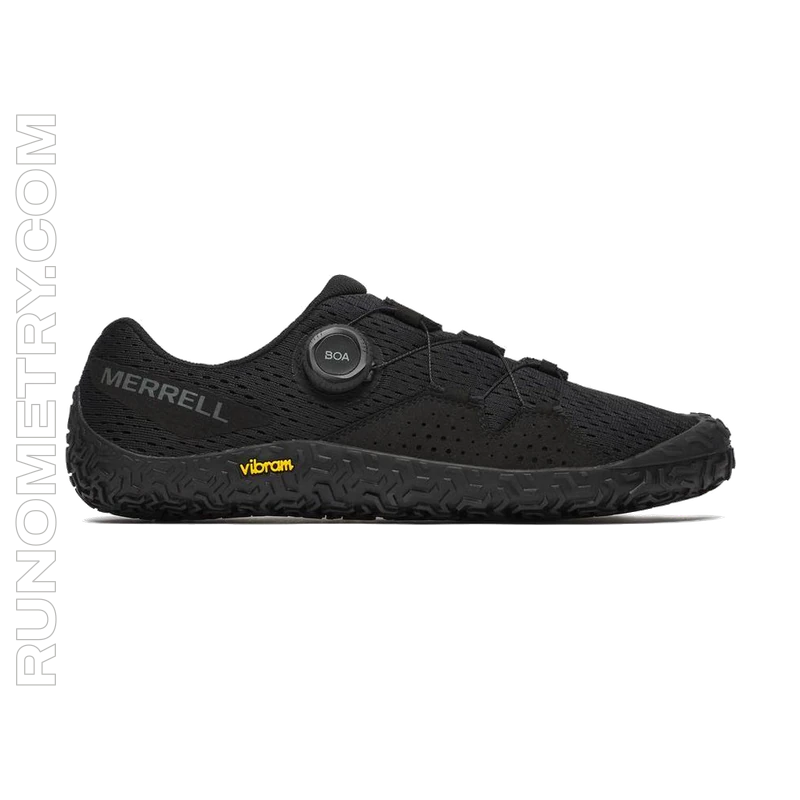 Merrell Vapor Glove 6 BOA, zijaanzicht, Zwart