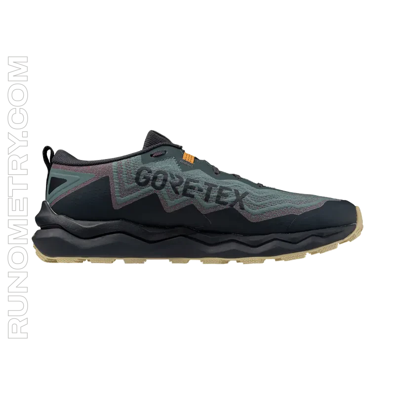 Mizuno Wave Daichi 9 GTX, pohled z boku, Modrá