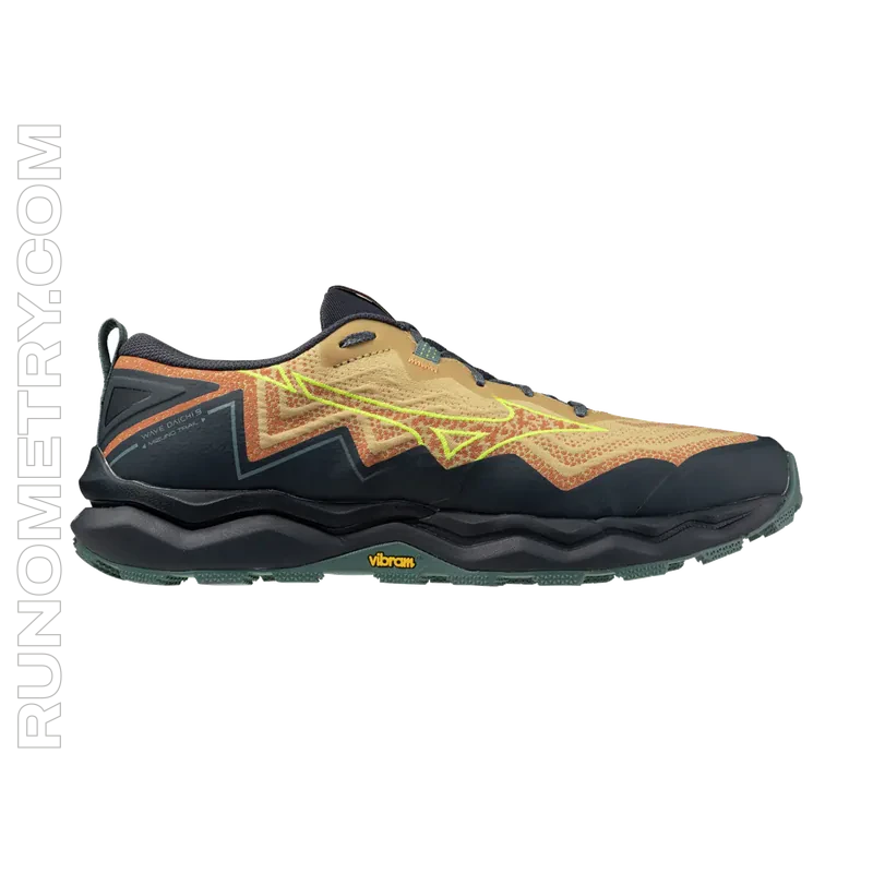 Mizuno Wave Daichi 9, Seitenansicht, Orange