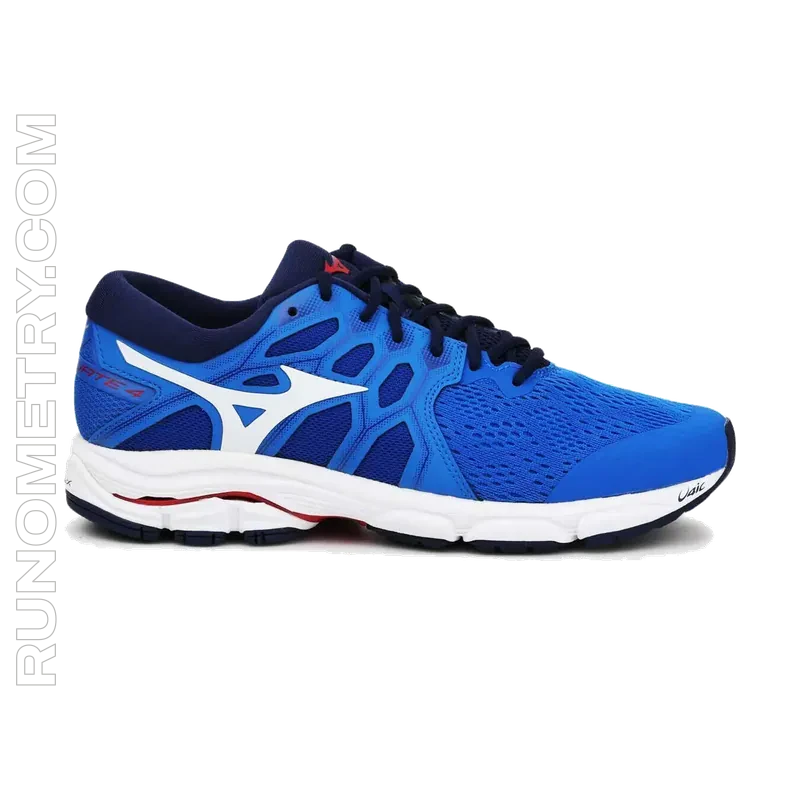 Mizuno Wave Equate 4, pohled z boku, Modrá