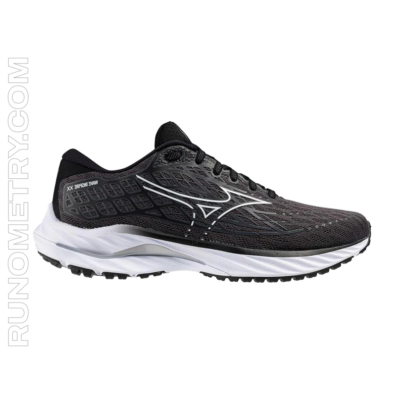 Mizuno Wave Inspire 20, side view, Black