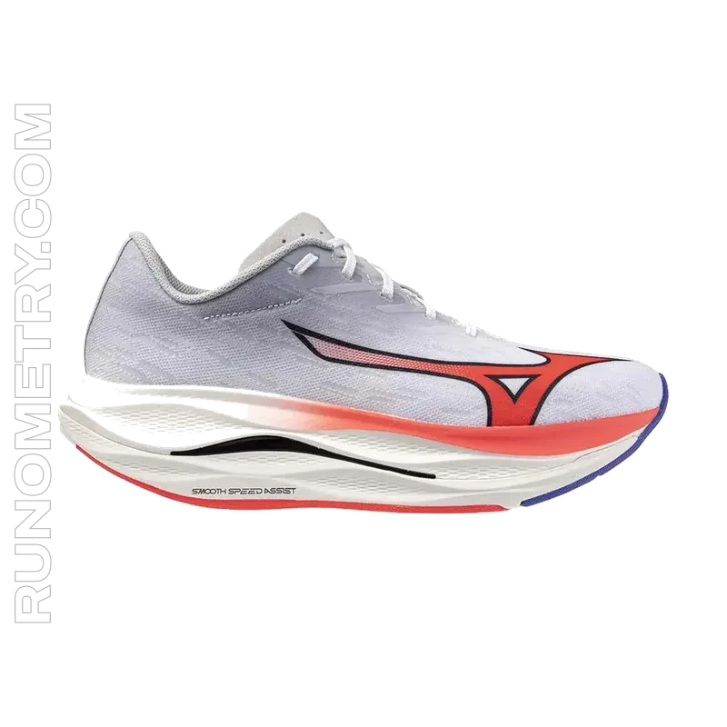 Mizuno Wave Rebellion Flash 3, pohled z boku, Bílá