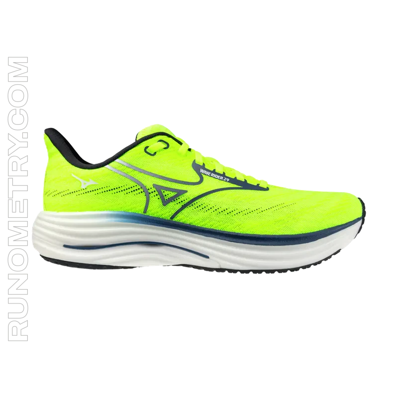 Mizuno Wave Rider 29, Seitenansicht, Gelb