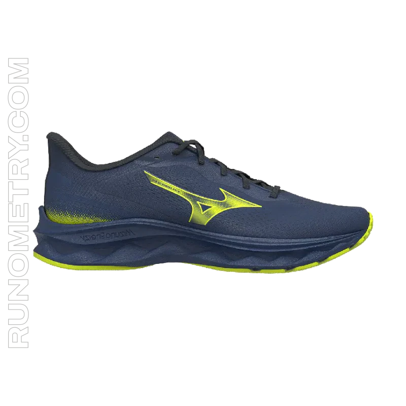 Mizuno Wave Serene 2 GTX, zijaanzicht, Blauw