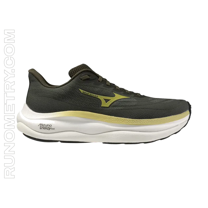 Mizuno Wave Sky 9, pohled z boku, Zelená