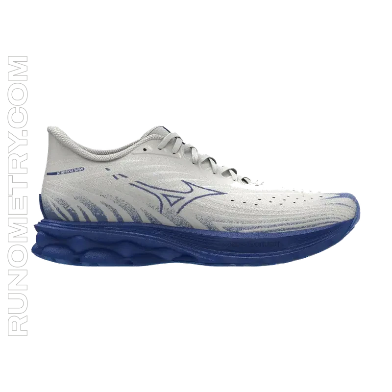 Mizuno Wave Skyrise 6, zijaanzicht, Wit
