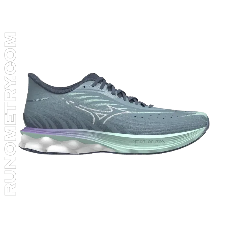 Mizuno Wave Skyrise 6, pohled z boku, Modrá