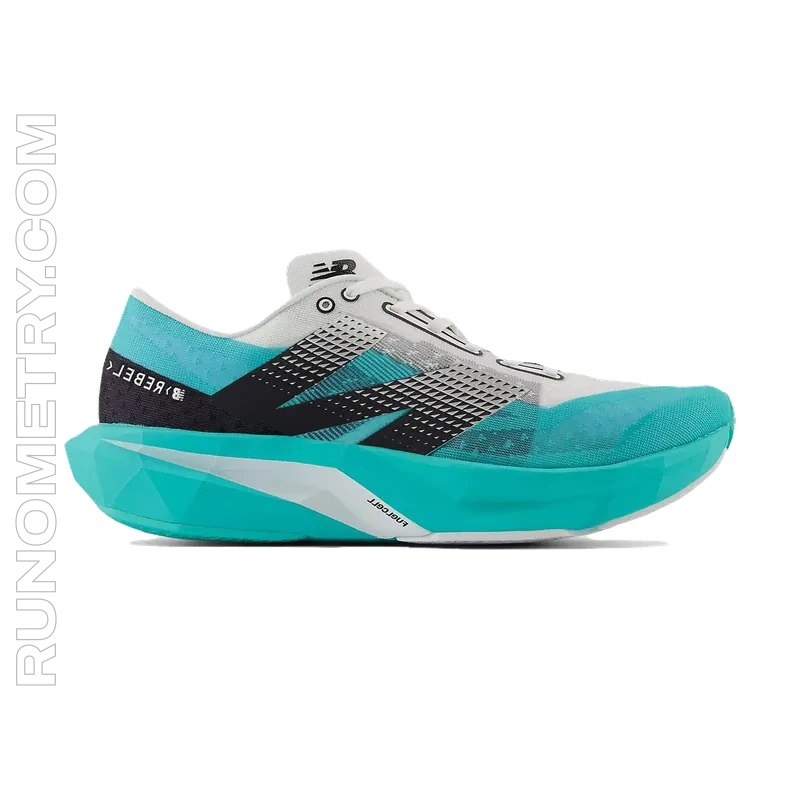 New Balance FuelCell Rebel v4, side view, Grey
