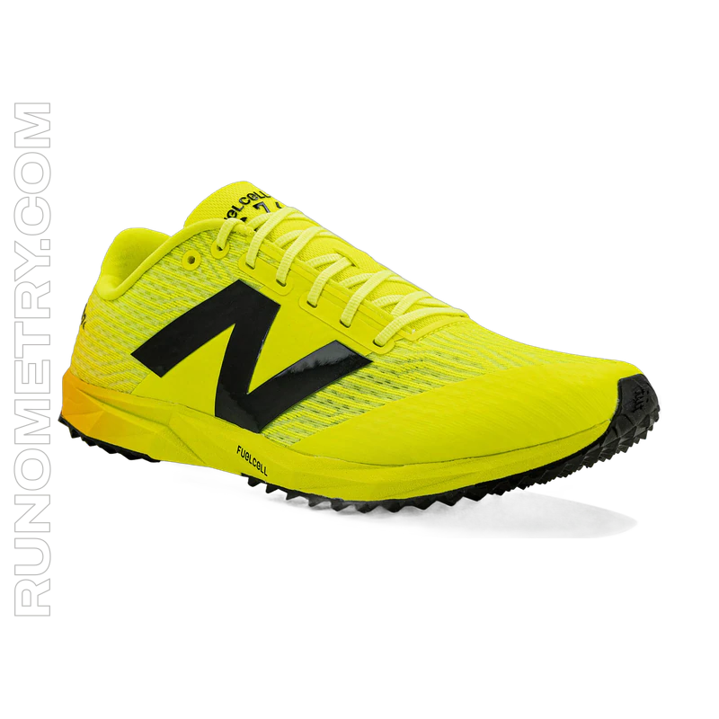 New Balance FuelCell XC7 v5, vista laterale, Verde