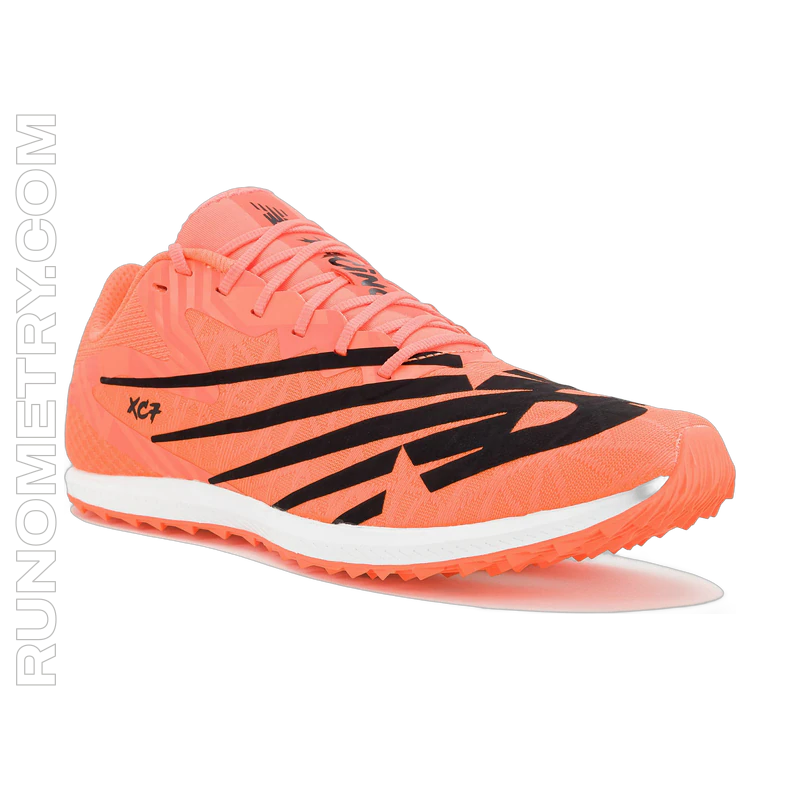 New Balance XC Seven v4, vista laterale, Arancione