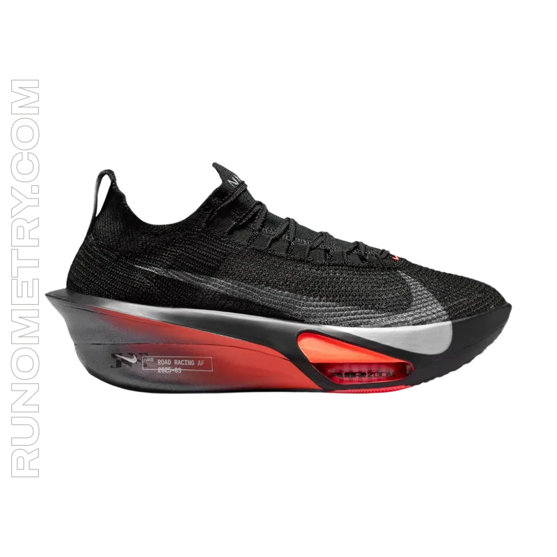 Nike Alphafly 3, vista laterale, Nero