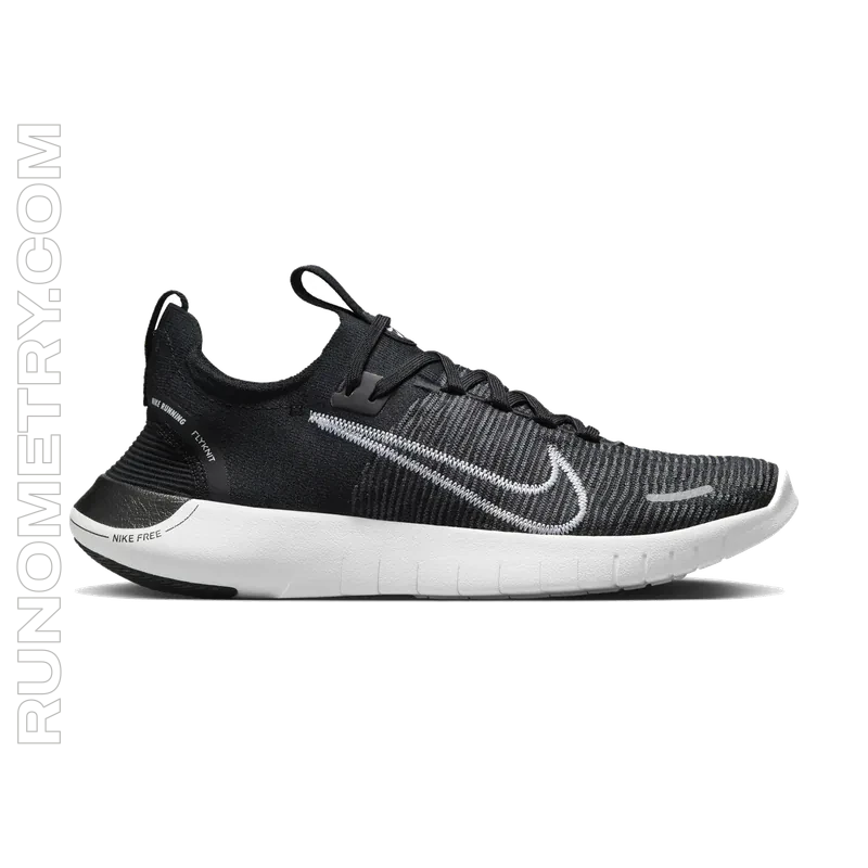 Nike Free Run Flyknit Next Nature, pohled z boku, Černá