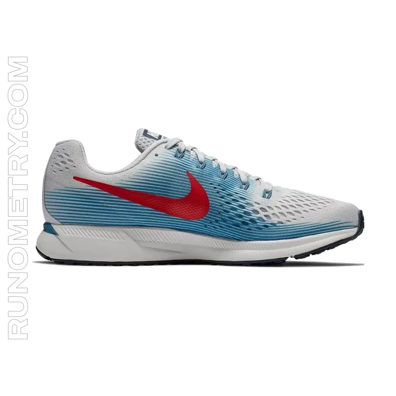 Nike Air Zoom Pegasus 34, vista lateral, Cinza