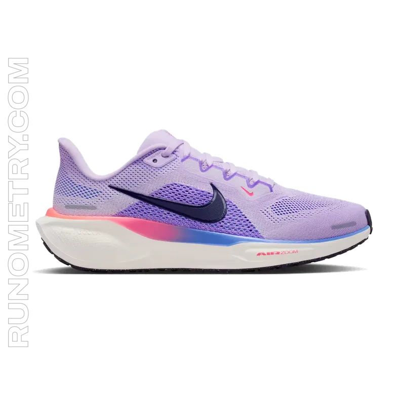 Nike Pegasus 41, pohled z boku, Fialová