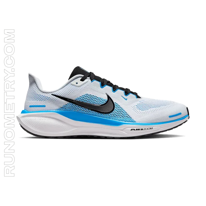 Nike Pegasus 41, pohled z boku, Bílá