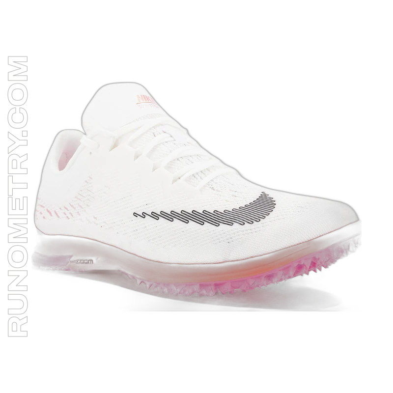 Nike Spike Flat, vista laterale, Bianco