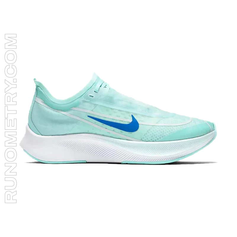 Nike Zoom Fly 3, pohled z boku, Bílá