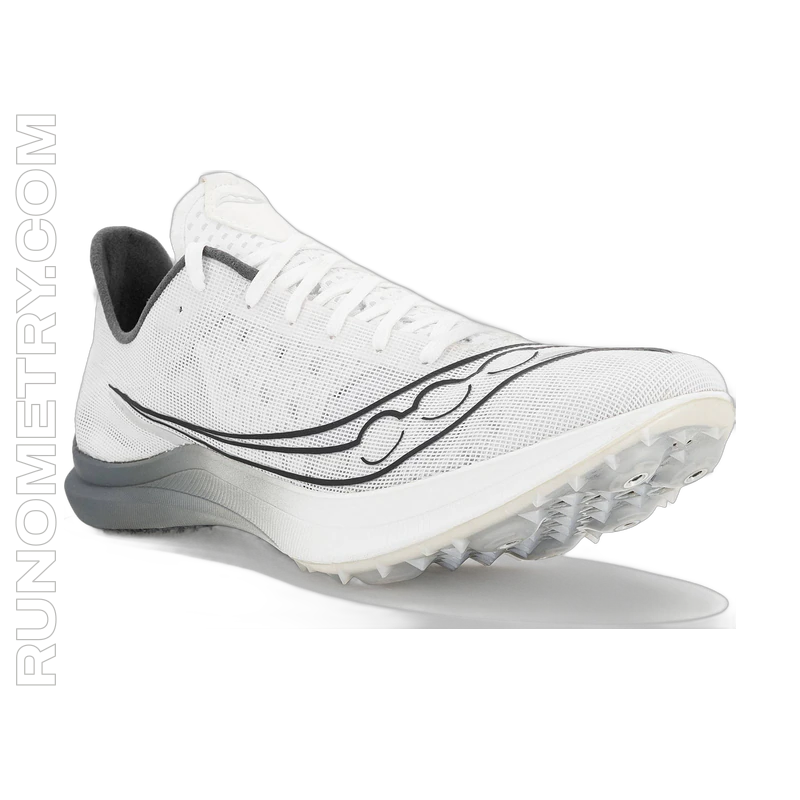 Saucony Endorphin Cheetah, vista laterale, Bianco