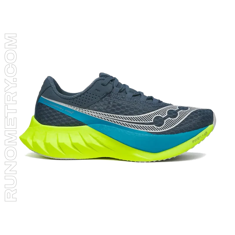 Saucony Endorphin Pro 4, pohled z boku, Žlutá