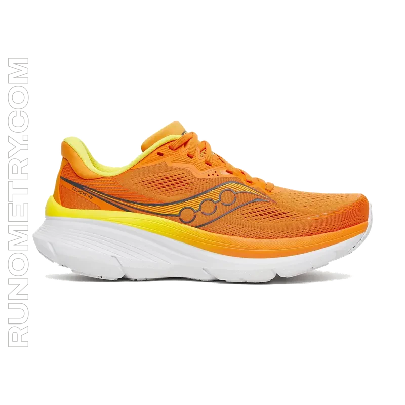 Saucony Guide 19, vista laterale, Giallo