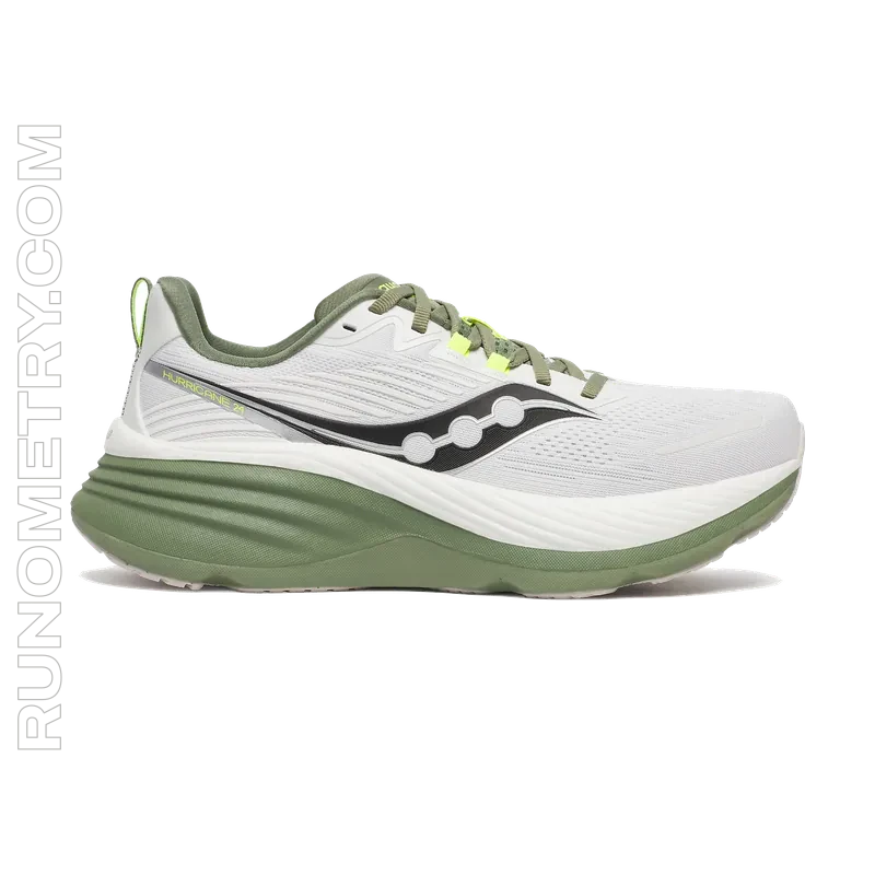 Saucony Hurricane 24, zijaanzicht, Wit