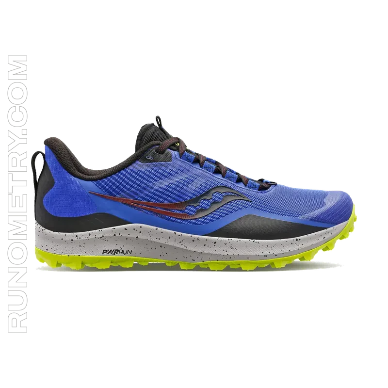 Saucony Peregrine 12, widok z boku, Niebieski