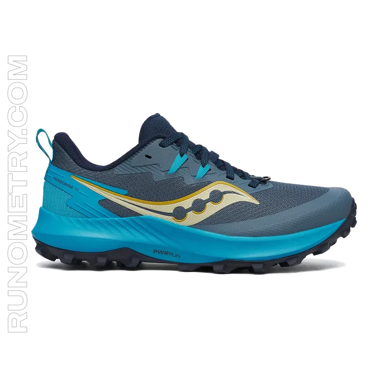 Saucony Peregrine 14, pohled z boku, Modrá