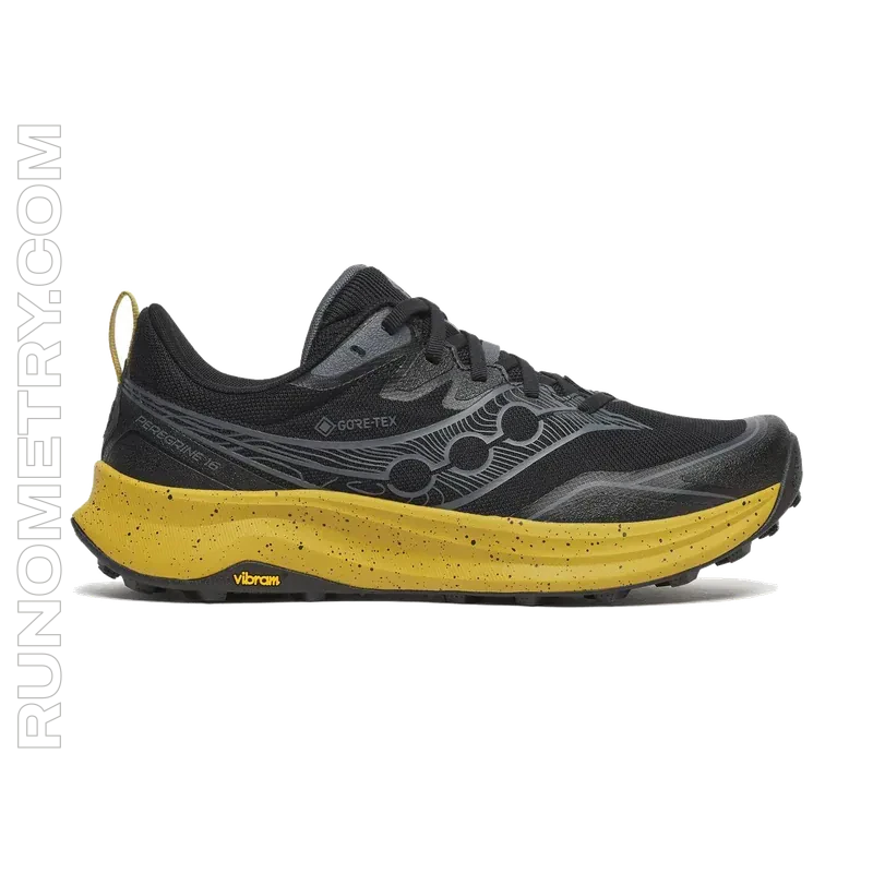 Saucony Peregrine 16 GTX, side view, Black