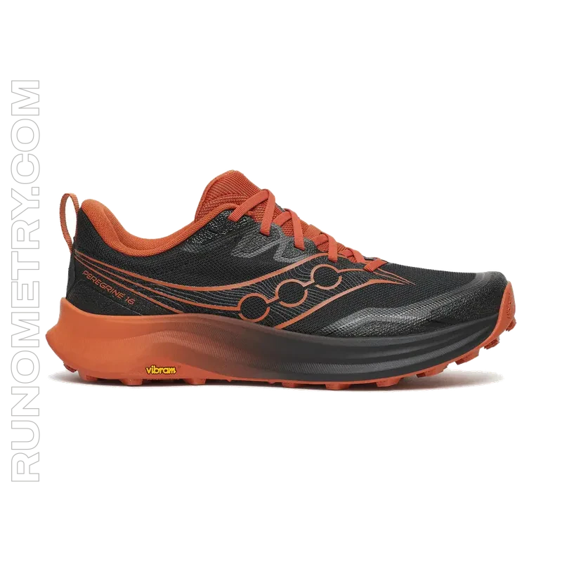 Saucony Peregrine 16, widok z boku, Czarny
