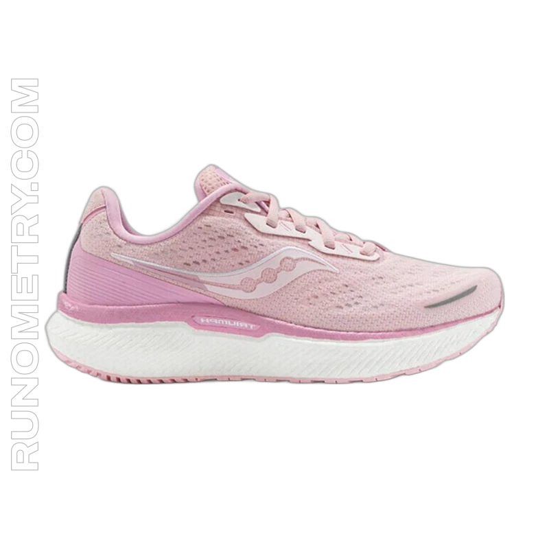 Saucony Triumph 19, vedere laterală, Alb