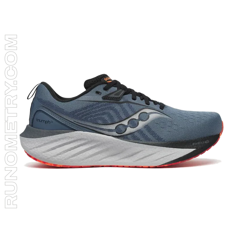 Saucony Triumph 22, pohled z boku, Šedá