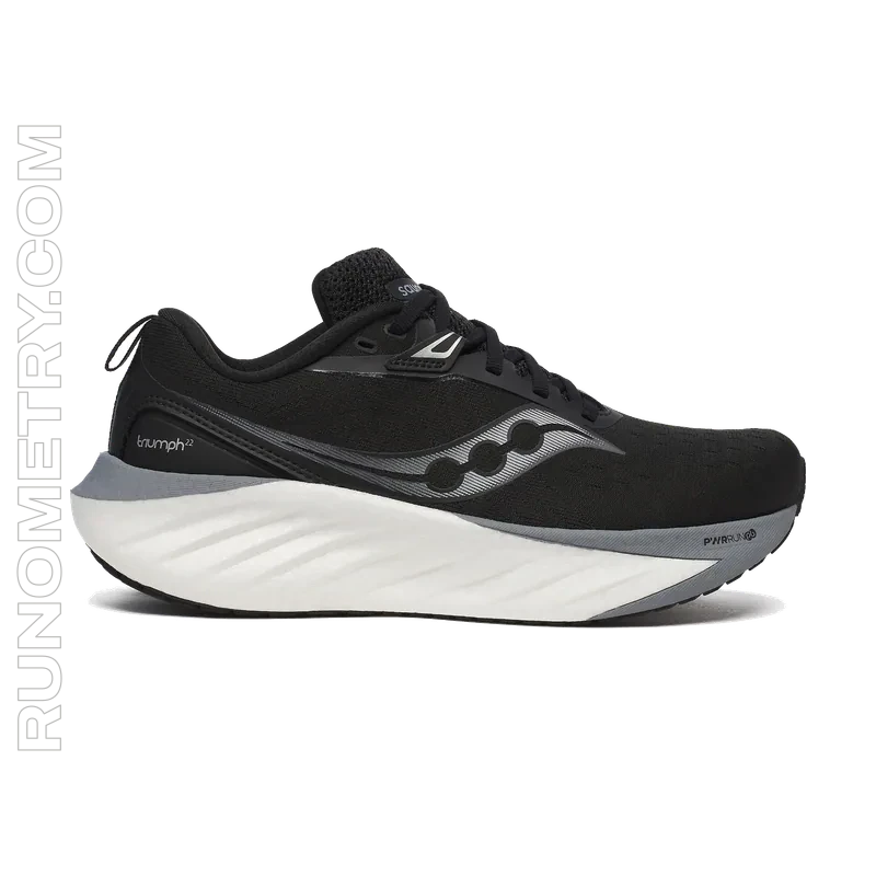 Saucony Triumph 22, pohled z boku, Černá