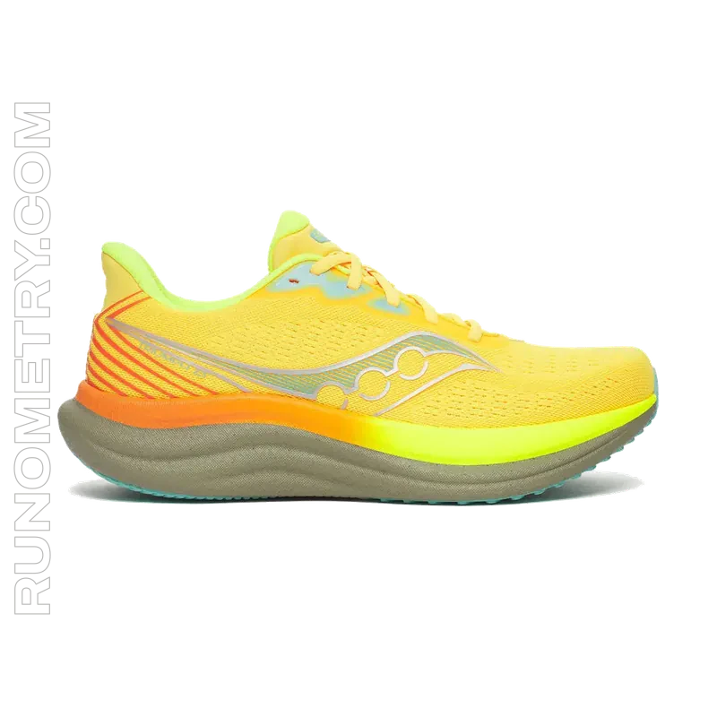 Saucony Triumph 23, pohled z boku, Žlutá