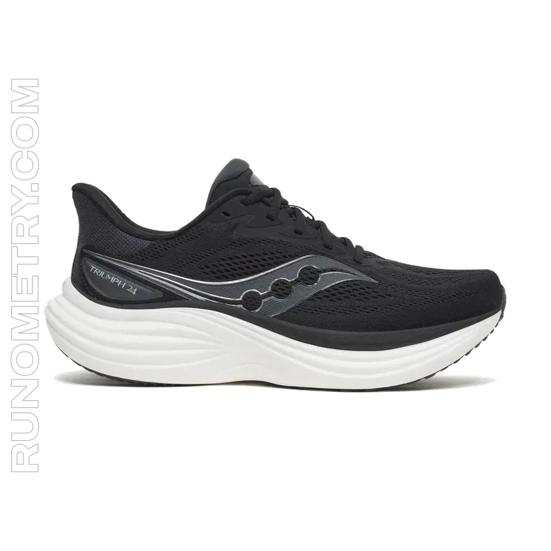 Saucony Triumph 24, side view, Black