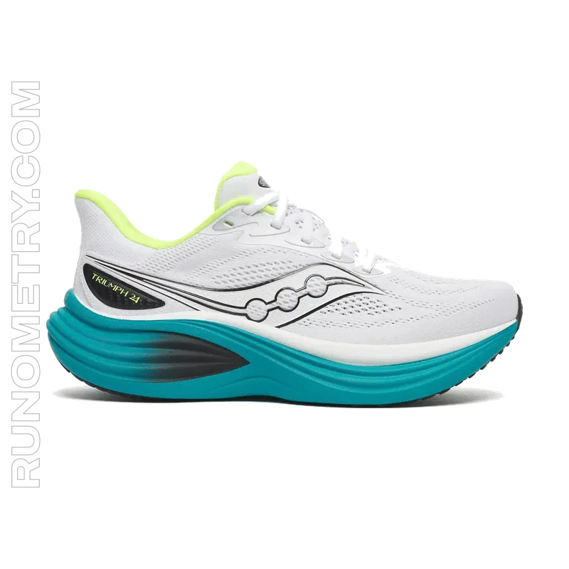 Saucony Triumph 24, pohled z boku, Bílá
