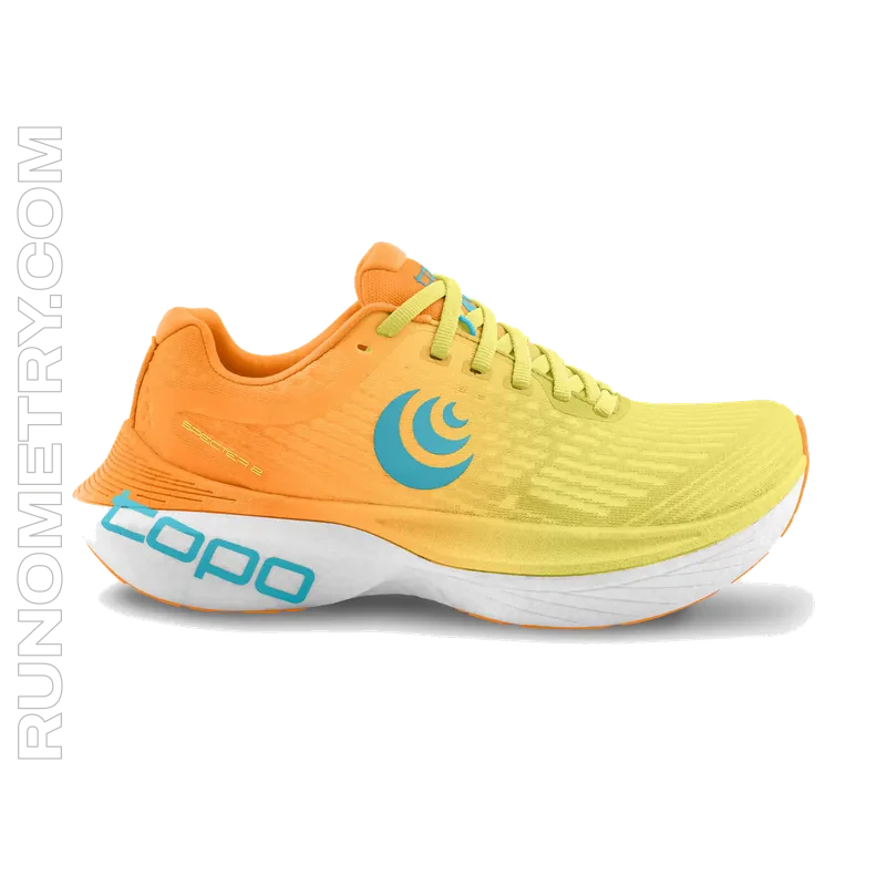 Topo Athletic Specter 2, vista lateral, Naranja