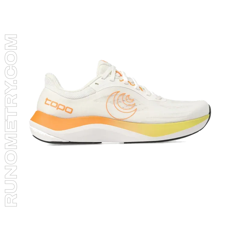 Topo Athletic Ultrafly 6, widok z boku, Żółty
