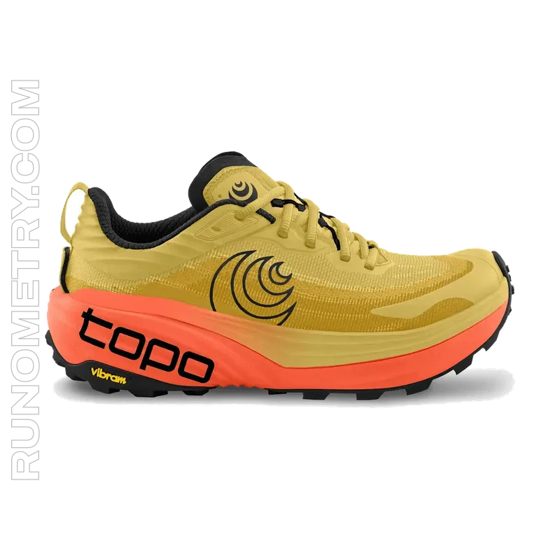 Topo Athletic Vista, side view, Yellow