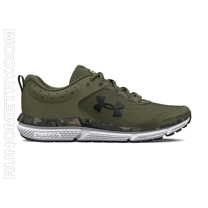 Under Armour Charged Assert 10 Camo, pohled z boku, Zelená