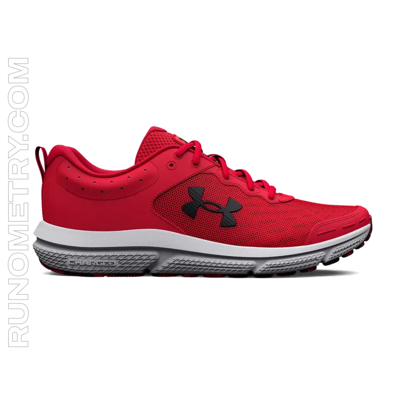 Under Armour Charged Assert 10, pohled z boku, Červená