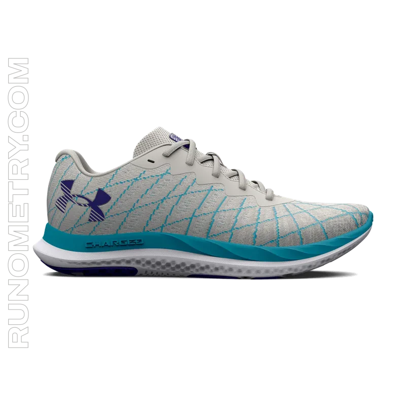 Under Armour Charged Breeze 2, pohled z boku, Šedá