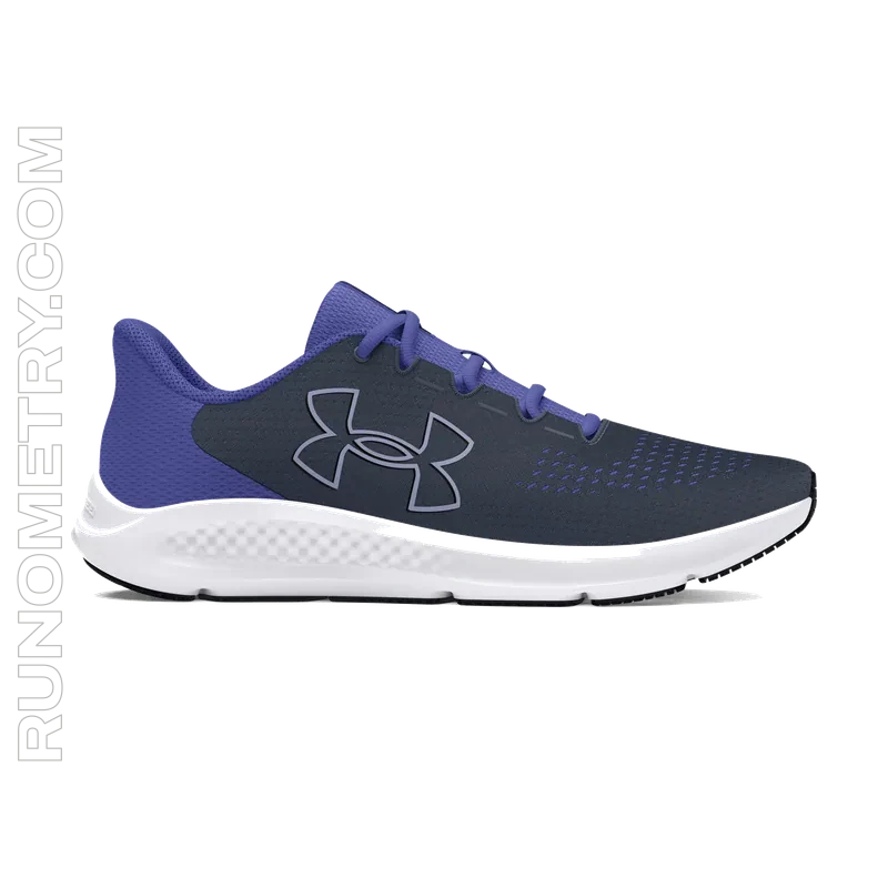 Under Armour Charged Pursuit 3 Big Logo, pohled z boku, Šedá