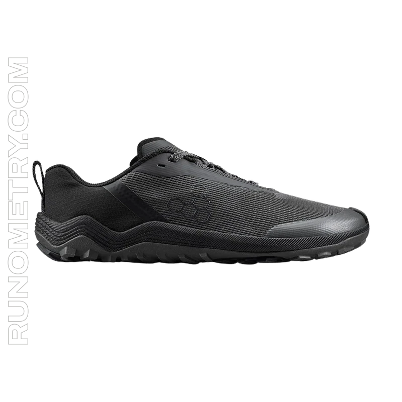 Vivobarefoot Primus Trail Flow, zijaanzicht, Zwart